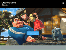 Tablet Screenshot of creativegenestudio.com